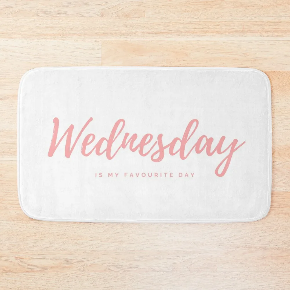 

Wednesday Is My Favorite Day Bath Mat Bathroom Carpet Hallway Carpet Slip-Resistant Rug Bathroom Mat