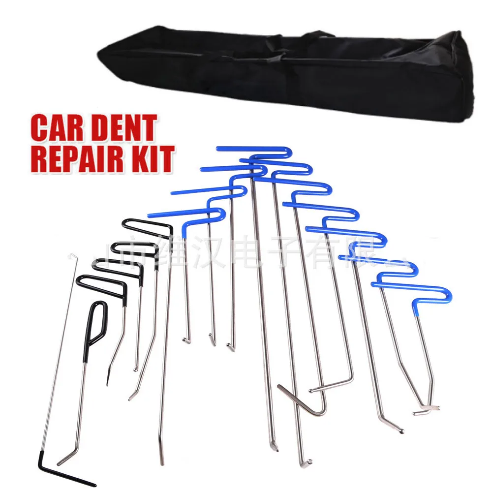 Auto Dent Removal Tools Crowbar Push Rods Hooks Paintless Dent Repair Tool