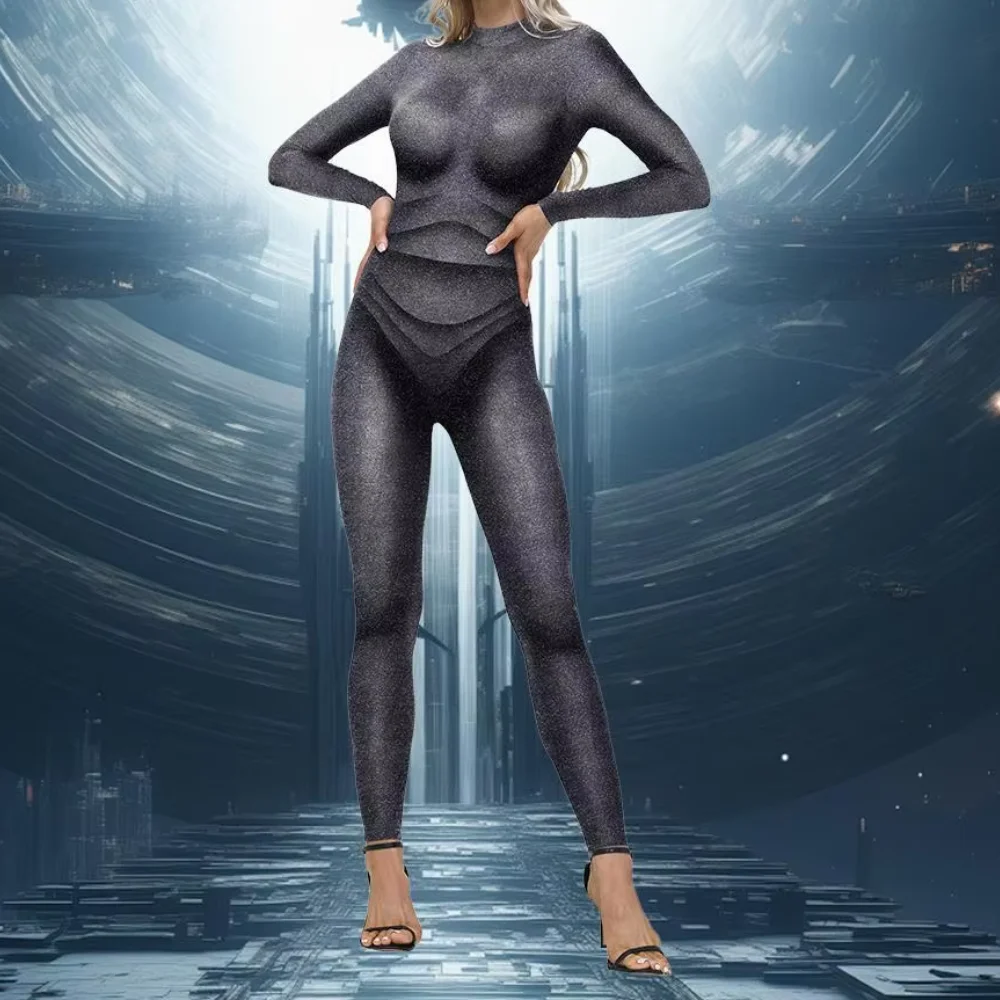 Mono de héroe de estrella, disfraz de película, mono de siete de nueve, mono de Halloween, trajes de fiesta de Carnaval, vestido de cómic Con