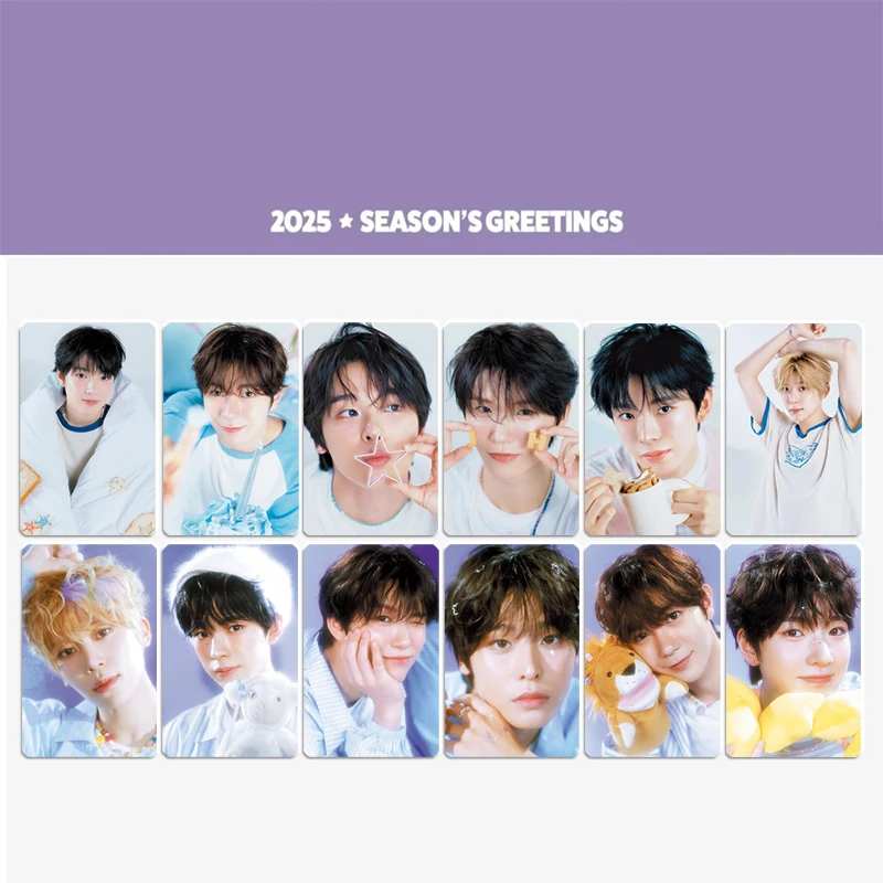 

6Pcs/Set KPOP Riku Yushi 2025 Season's Greetings Photocards Jaehee Ryo Sion Double-sided Lomo Cards Fashion Postcards Fans Gifts