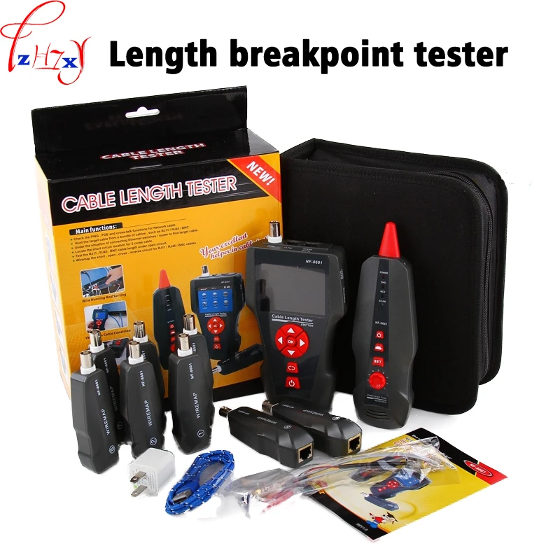 3.7V Multi-function Length Breakpoint Cable Tester NF-8601W PING And POE Test Of The Network Line Breakpoint Tester In English