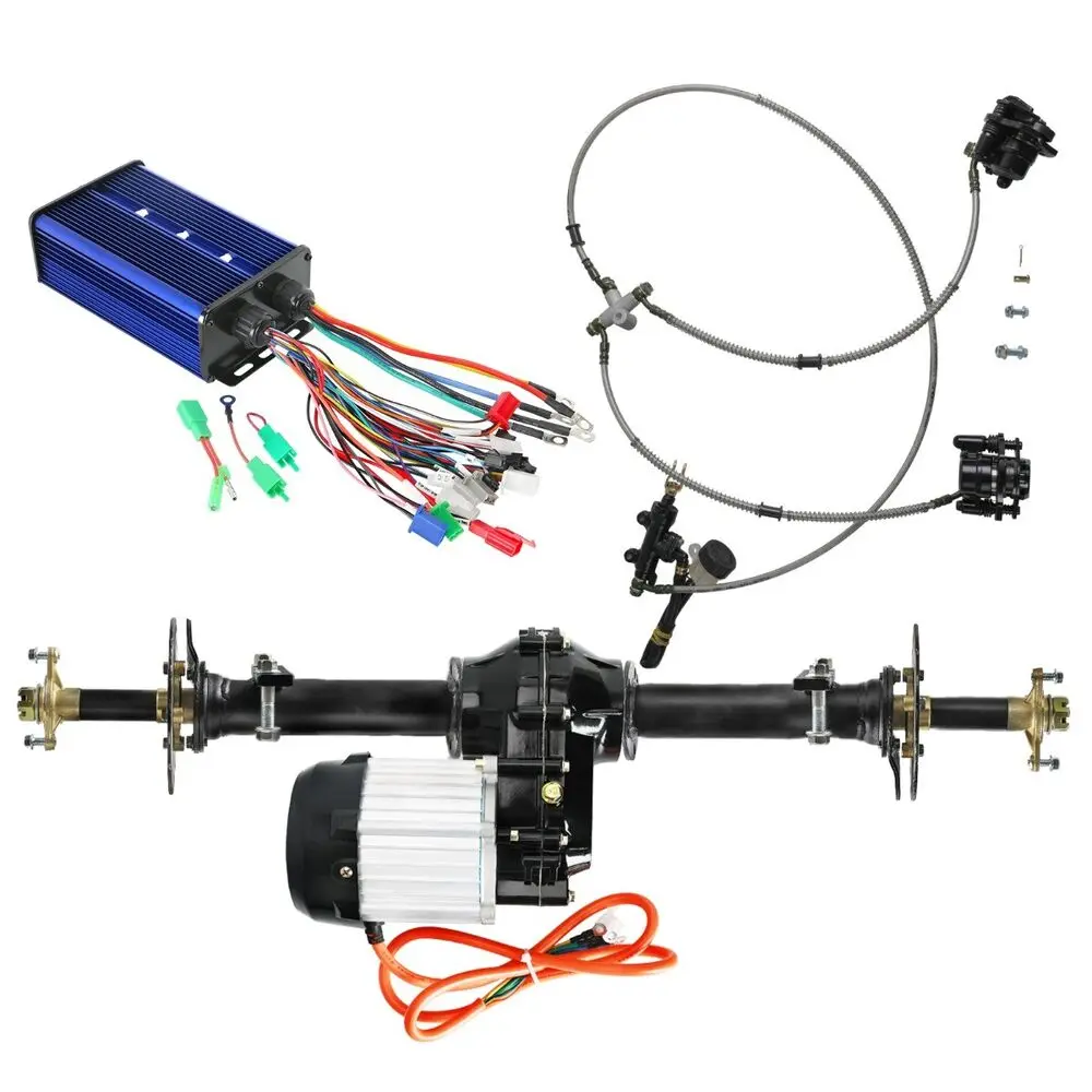 Zestaw tylnej osi TDPRO 72V 1500W elektryczny silnik mechanizmu różnicowego gokart ATV Trike Quad Buggy atv quad