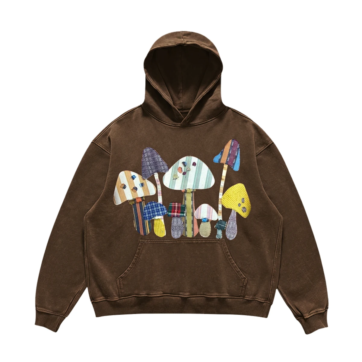 

Худи-свитшот премиум-класса из хлопка и полиэстера, 450 г, ручной работы, в стиле пэчворк, свободного кроя, повседневная одежда