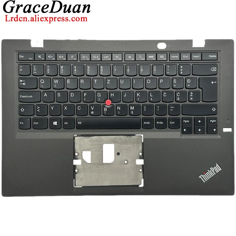 SI Slovenian Black Keyboard Upper Case Palmrest Shell Cover For Lenovo Thinkpad X1 Carbon 3rd Gen3 G3 00HN970 00HT325