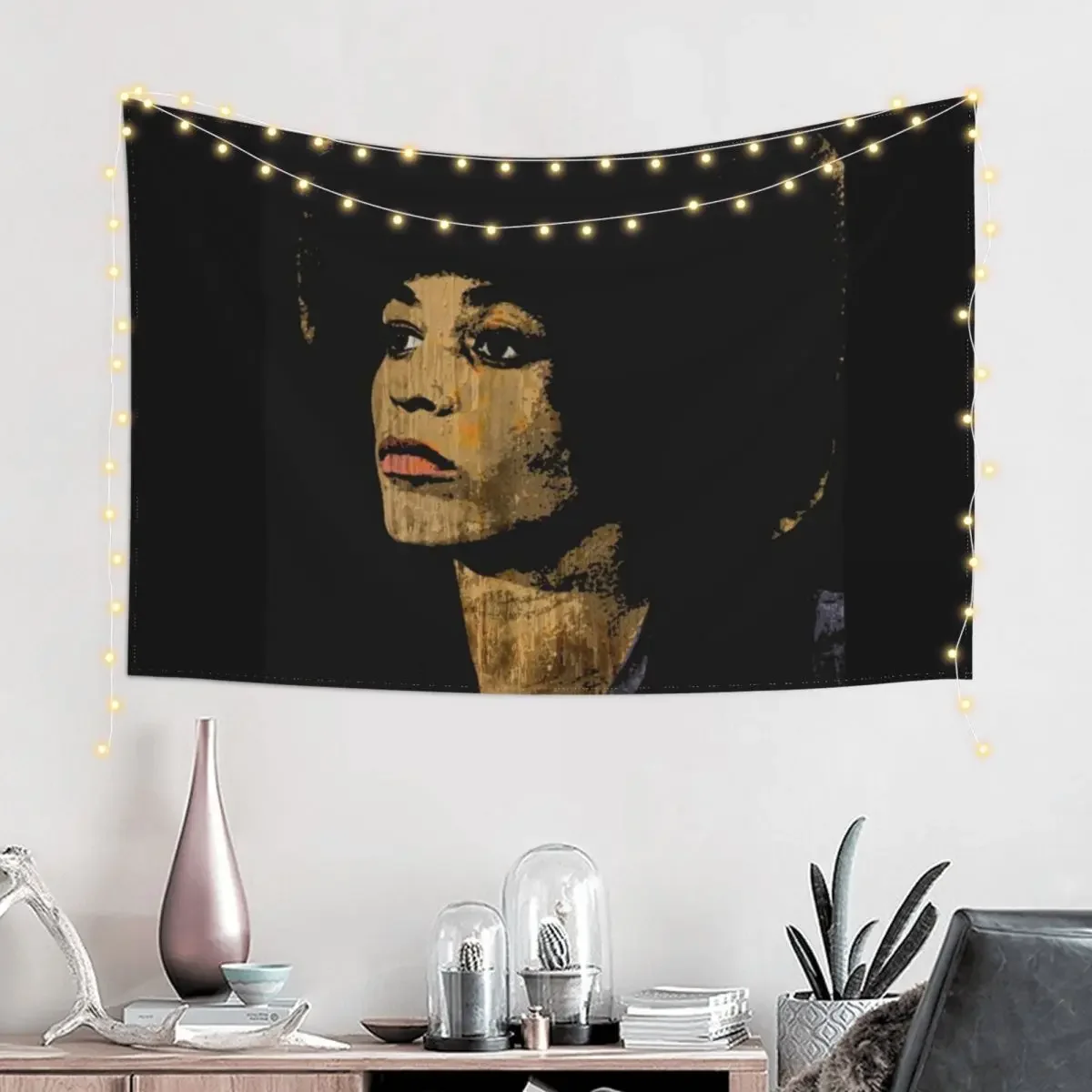 ANGELA DAVIS Tapestry Wall Mural On The Wall Tapestry