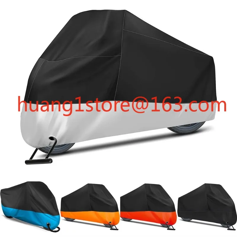 210D Four Seasons Sun Rain Waterproof Motorcycle Cover Outdoor Protection Durable Motorcycle Cover with