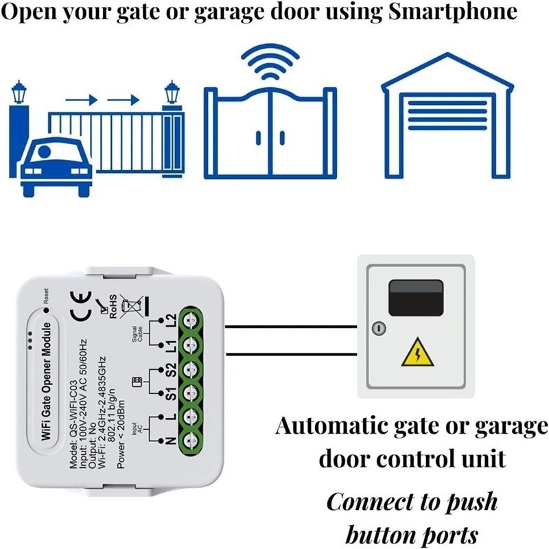 Tuya Smart Curtain Switch Module Connect Roller Blinds Shutter Electric Motor For Alexa Google Home