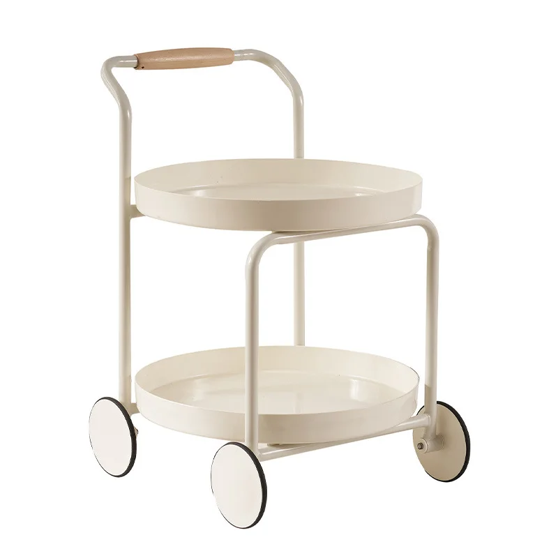 Nordic sofa side few household living room cream wind trolley side few coffee table small apartment coffee table storage rack