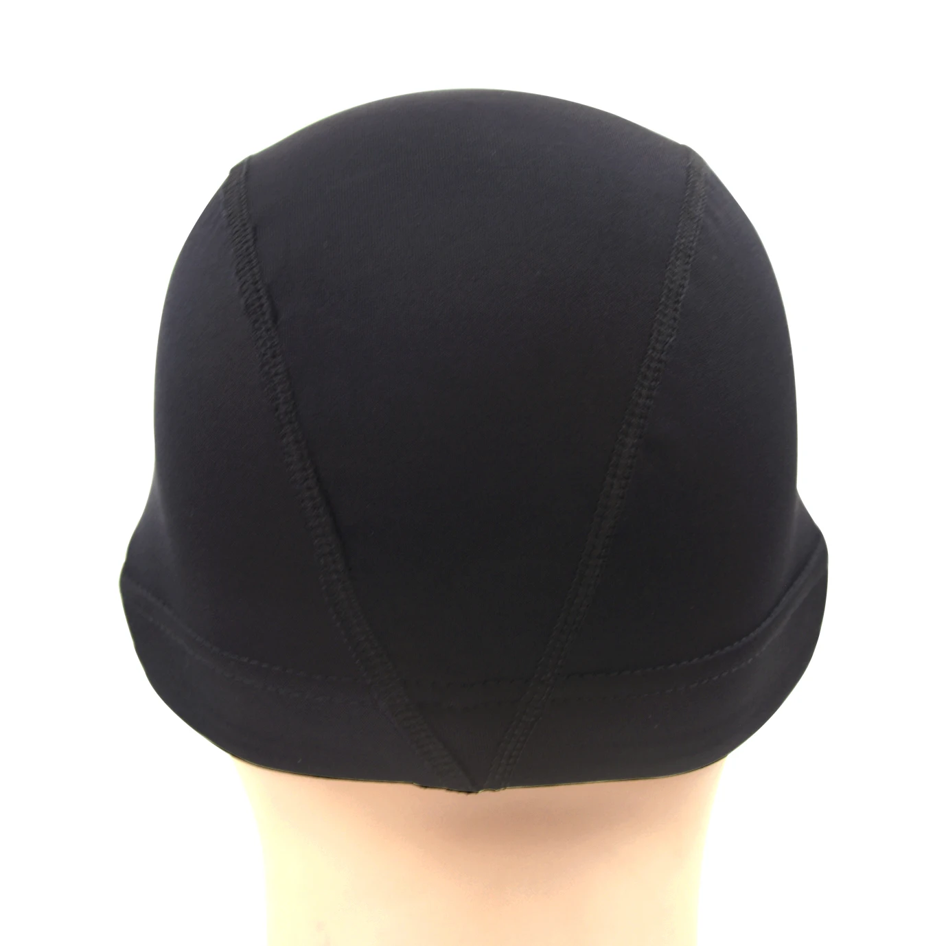 6 buah topi Wig kubah hitam topi tenun merenggang jaring rambut nilon elastis topi Wig untuk membuat Wig