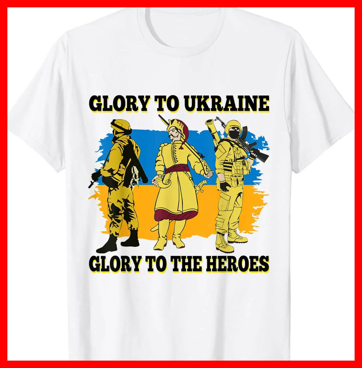 Glory To The Ukraine Ukrainians Pride Patriotic Men T-Shirt Short Sleeve Casual 100% Cotton O-Neck Summer Tees