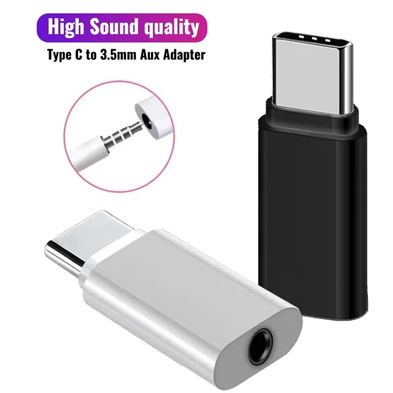 1-5Pcs USB C to 3.5mm Jack Earphone Audio Adapte Converter For iPhone Huawei Realme Xiaomi OPPO Type C Wired Headphone Connector