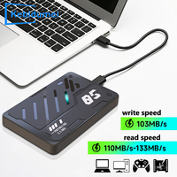 Portable External Hard Drive 250GB 320GB 500GB HDD Mecha Style RGB External Storage Disk USB 3.0 Type- C for PC PS4 PS5 Laptop