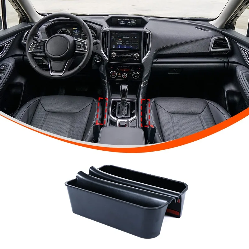 

ABS Center Console Storage Boxes on Both Sides of the Gear Shift Lever For 2019+ Subaru Forester Car Interior Accessories