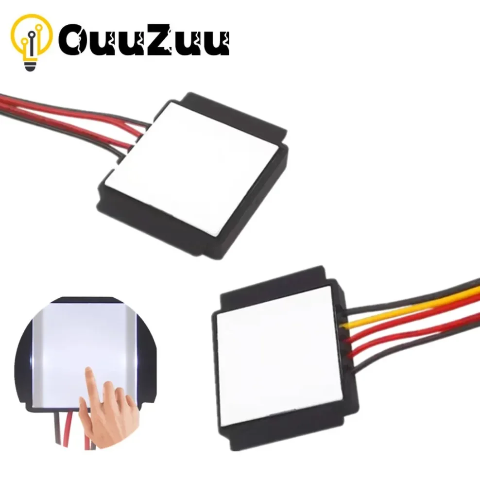 Przełącznik czujnika dotykowego DC 12V 24V 5A 60W LED Inteligentny przełącznik światła lustra z jednym klawiszem Dotykowy przełącznik ściemniacza do lustra łazienkowego