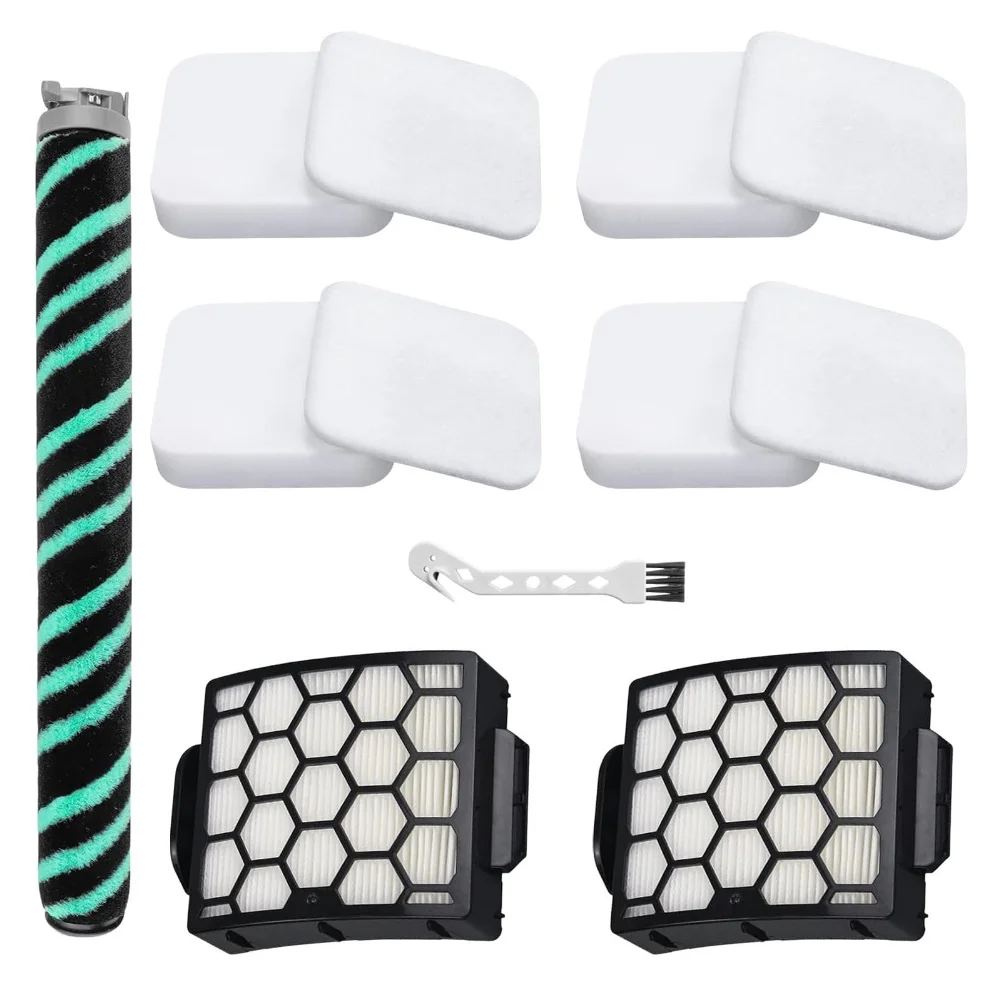 Complete Filter Brush Roller and Filter Set for Shark LA802 Detect Pro Vacuum Cleaner Compatible Accessories for Upright Vacuum