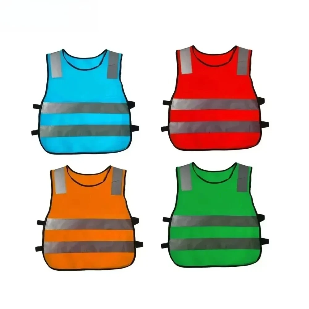 Kids Students Night Safety Reflective Vests Road Traffic Warning Vest for Children Reflective Reflector Vests Clothing Jacket