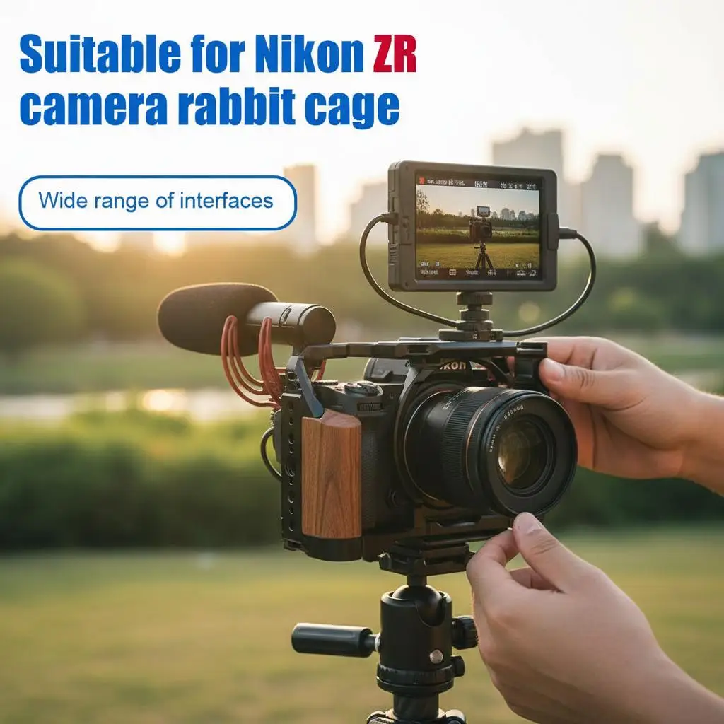 

Клетка для камеры nikon zr из алюминиевого сплава, клетка для видеокамеры, быстросъемная удлинительная рамка для камеры