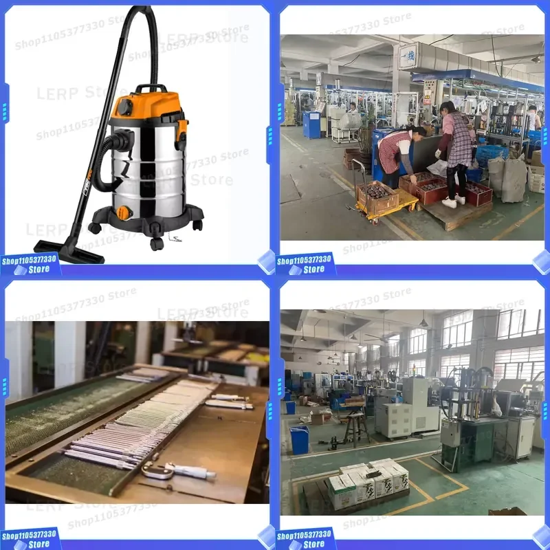 1600W Industrial Cyclone Vacuum Cleaner Wet Dry Dual Use High Power Large Capacity Filter for Home Workshop Garage Cleaning