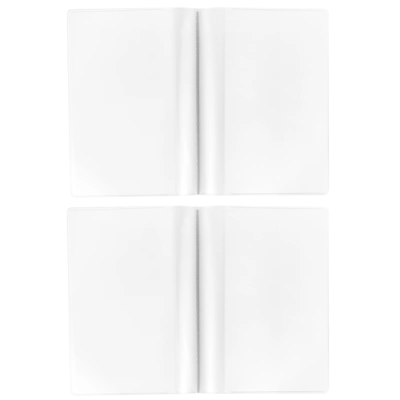 

2Pcs Credit Card Holder Plastic Wallet Inserts Reusable Portable Organizer for Cards Storage Lightweight Compact Design Safe