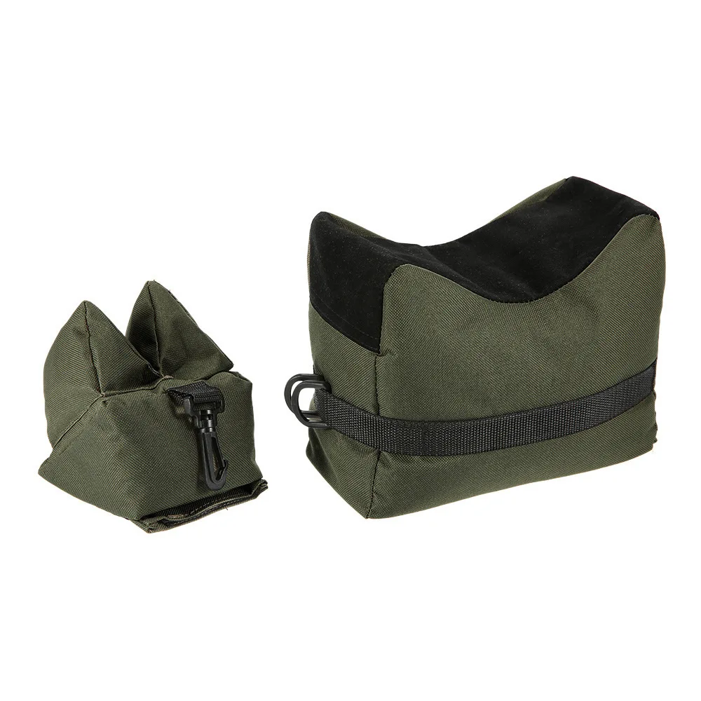 Outdoor Shooting Stand Bag Tack Driver Hunting Shooting Gun Accessories Gun Rest Target Sports Rifle Bench Unfilled Sand Green