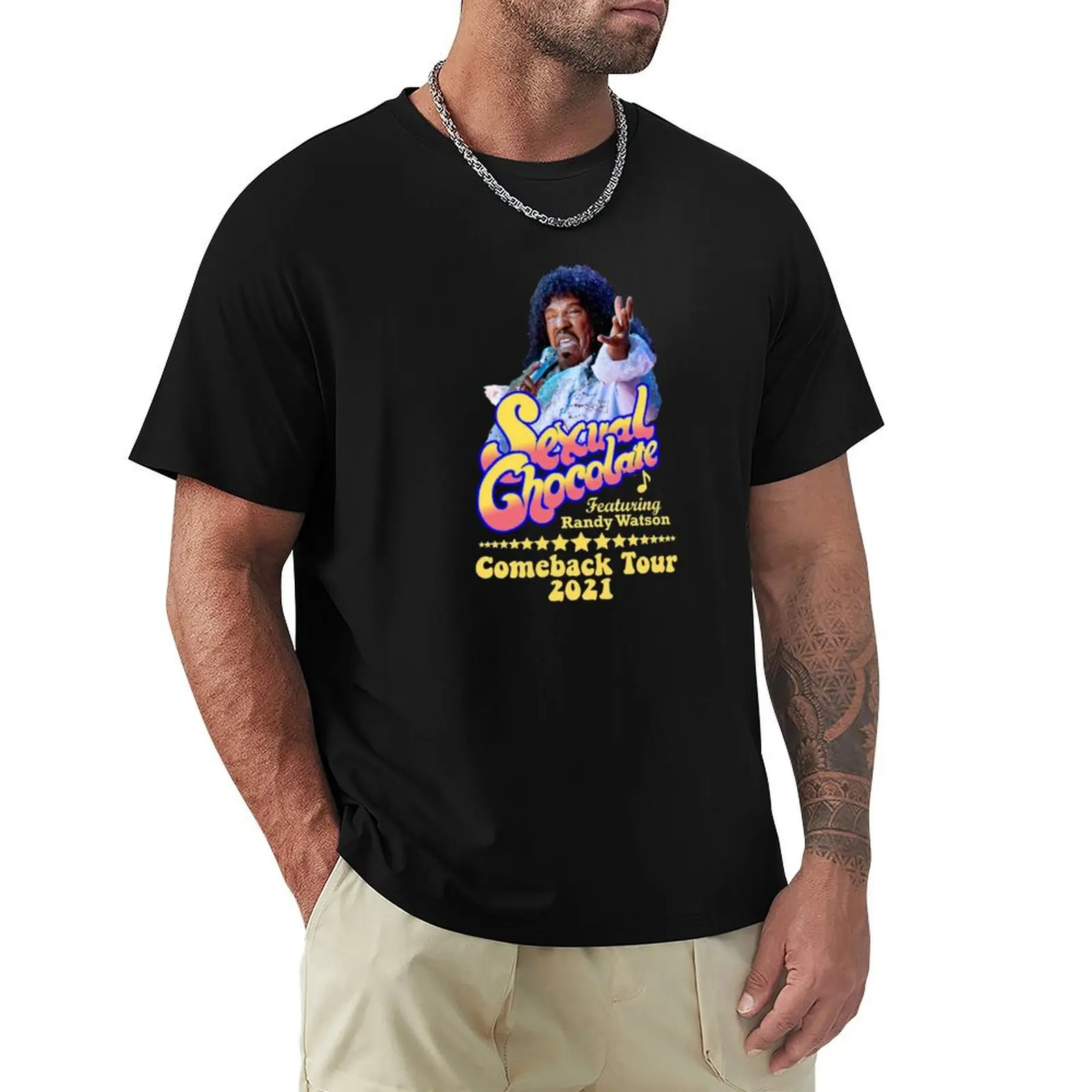 Camiseta Randi Watson Sexual Chocolate Comeback Tour 2021, camiseta informal sencilla de manga corta