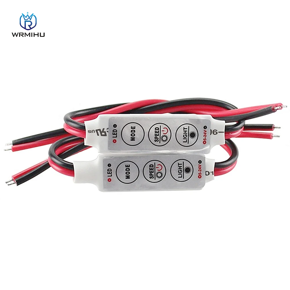 DC5-24V Mini  LED Light Dimming 3 Keys Controller Dimmer Driver and Switch 3528 5050 5630 Newest Control Led Strip Light
