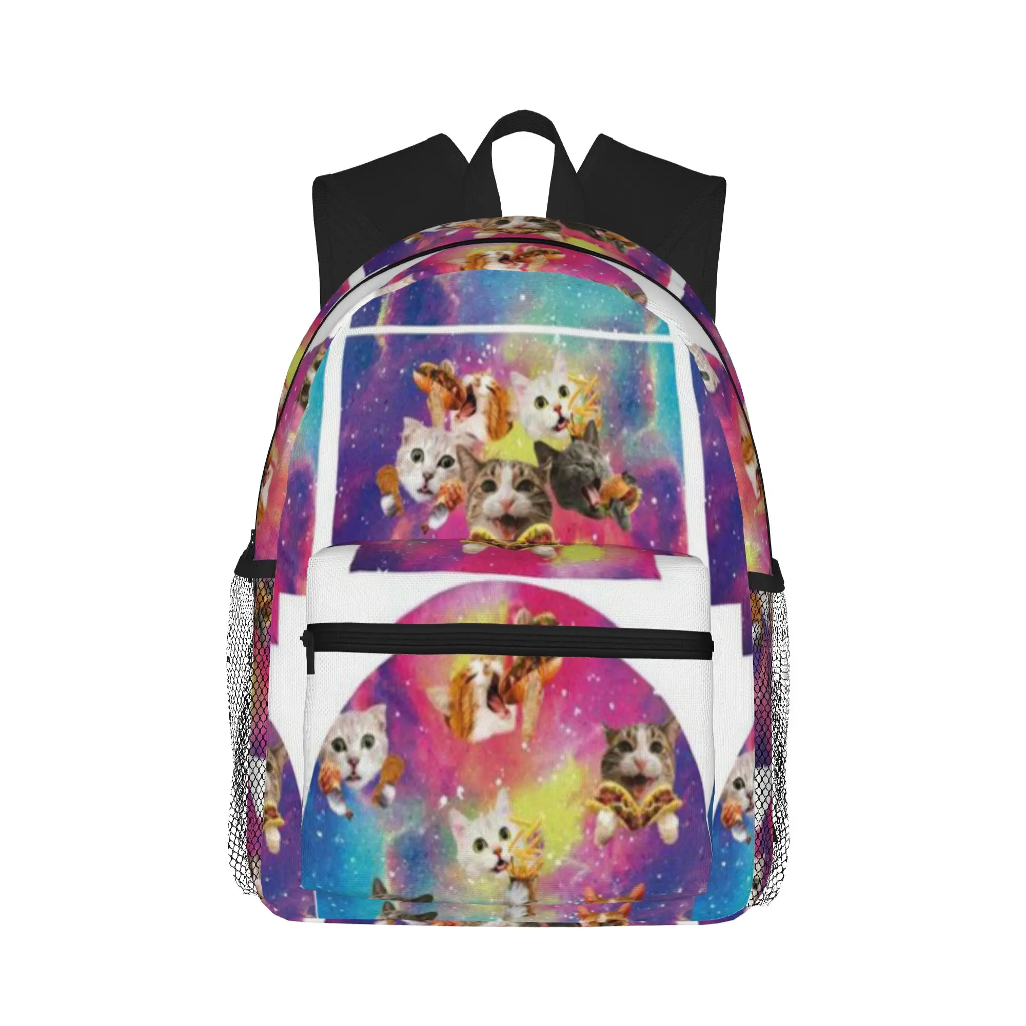 

Space Cats Food Casual Backpack for Students and Adults Female bags