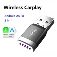 Nuevo adaptador inalámbrico CarPlay Android Auto Dongle USB Mini caja inteligente Plug And Play Universal para VW Toyota Nissan Honda Ford Benz
