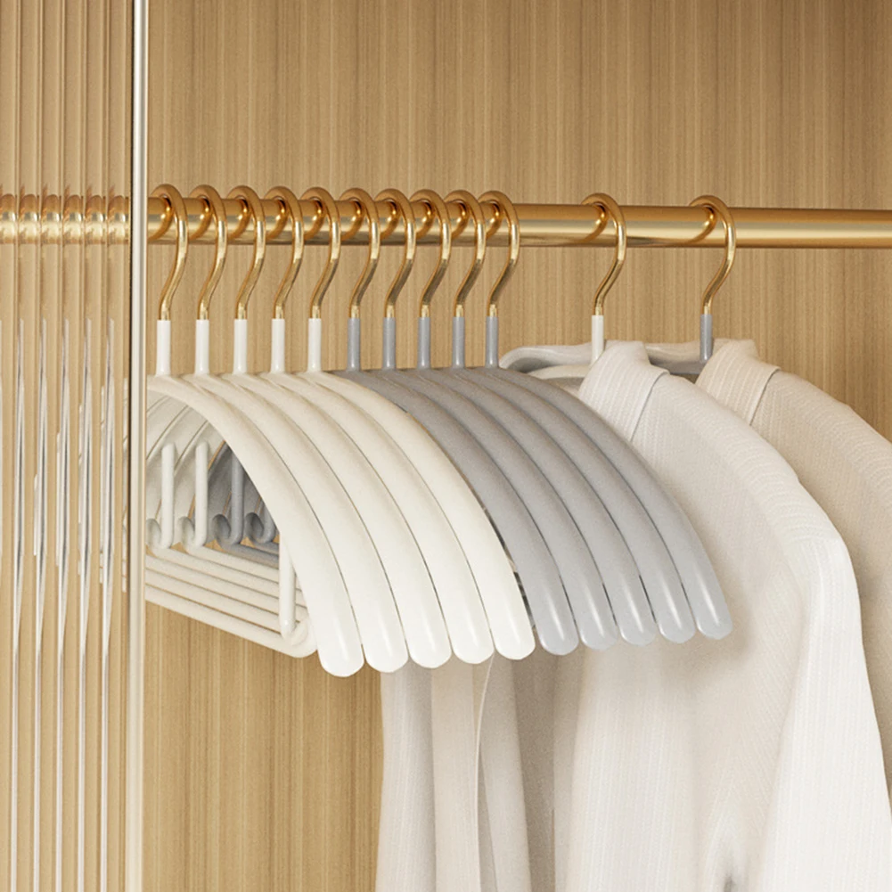 No Shoulder Bump Suit Hanger Non-slip Wet & Dry Dual Use Clothes Hanger Plastic Drying Racks  Vertical Hanger Organizational