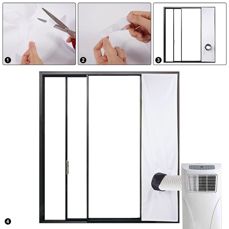 

1 комплект, двойная изоляционная ткань для кондиционера, водонепроницаемое оконное уплотнение для кондиционера, наклона, наклонных окон, легко устанавливается