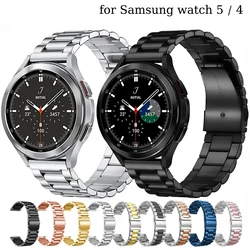 Watchband For Samsung Galaxy Watch 3 4 5 Pro 40 44 45mm Band 4Classic 42mm 46mm Stainless Steel Strap Active2 Amazfit Bip3 GTS4