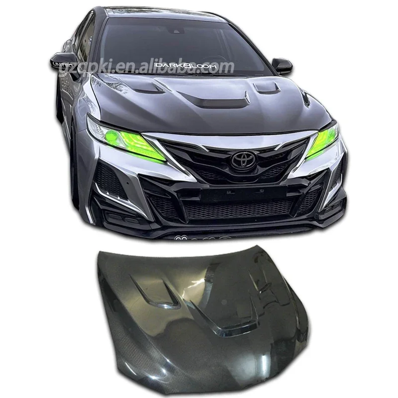 

for 2018-2022 Camry upgrade carbon fiber hood Camry carbon fiber nose cover 18 Camry body kit
