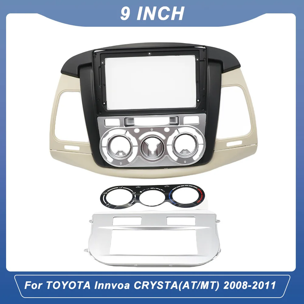 

9 Inch Car Audio Fascia Frame TK Other Interior Accessories Dvd Radio Screens for TOYOTA Innvoa CRYSTA(AT/MT) 2008-2010