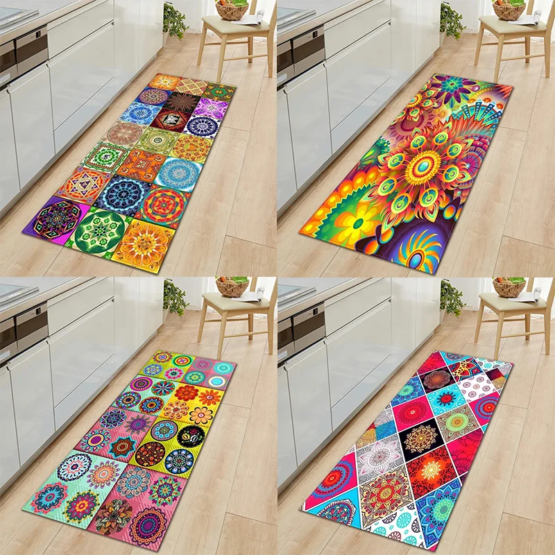 Böhmische Retro Mandala Muster Home Küche Boden matte Tür Front dekoration Boden matte