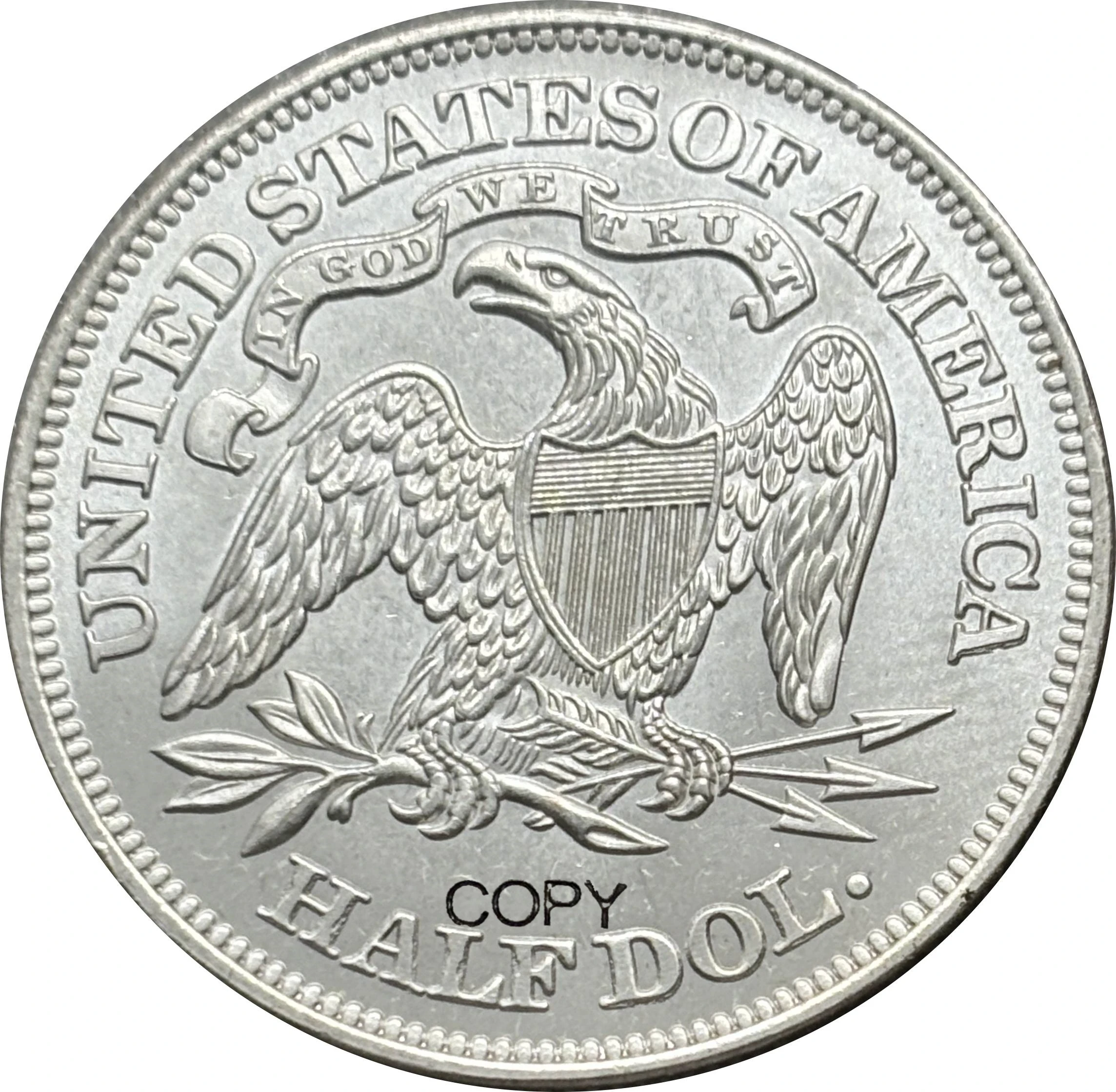 US 1891 Seated 1/2 Half Dollar With Motto USA America Copy Commemorative Coin United States Ww2 Liberty Moneda Collectible Coins