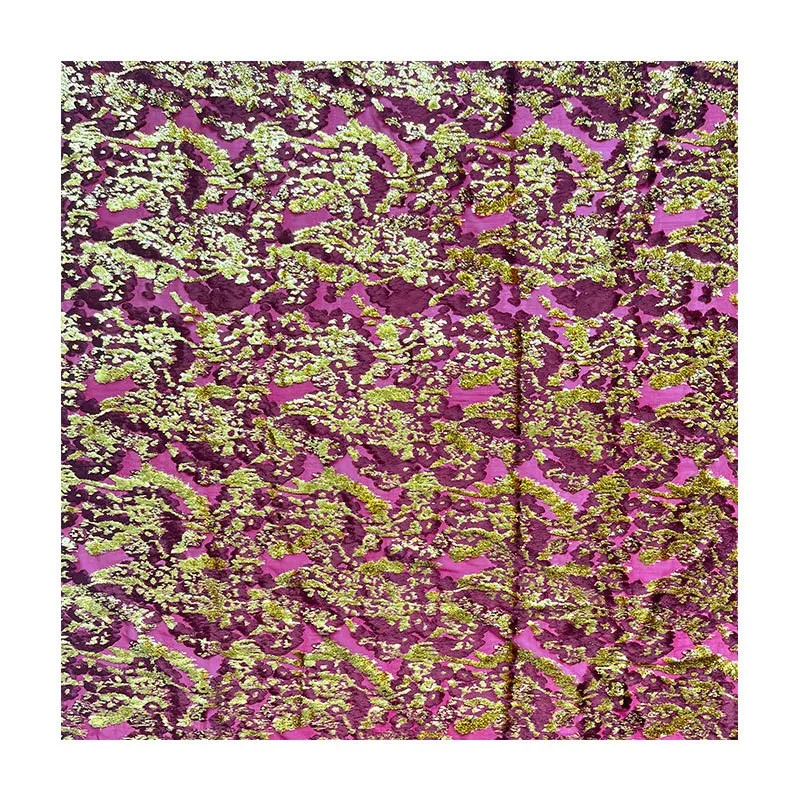 Abito su misura di fascia alta e cheongsam realizzati in tessuto viscosa jacquard broccato di velluto intrecciato