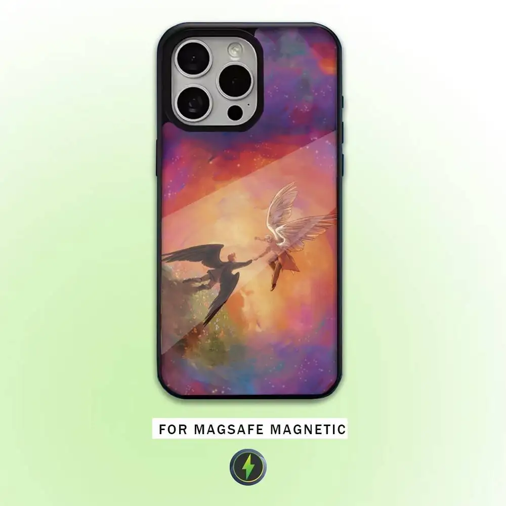 حافظة هاتف OmenS-S G-Good Love لهاتف iPhone17,16,15,14,13,12,11 Plus، Pro Max Magnetic للشحن اللاسلكي Magsafe #3