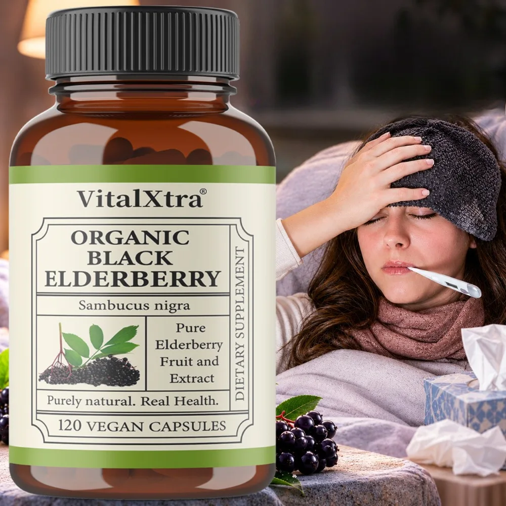 Black Elderberry - Improves Cell Activity and Elasticity, Promotes Nutrient Absorption, Boosts Immunity