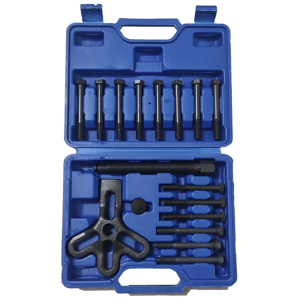 17pcs Bearing Puller Harmonic Balancer Steering Wheel Removal Set Car Tool Crankshaft Gear Bearing Pullery Repair Kit