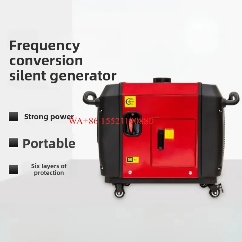 WMWMNU Portable 3.3kW Silent Inverter Power Generator, Small Unit for Coffee Shop and Food Truck Power Supply