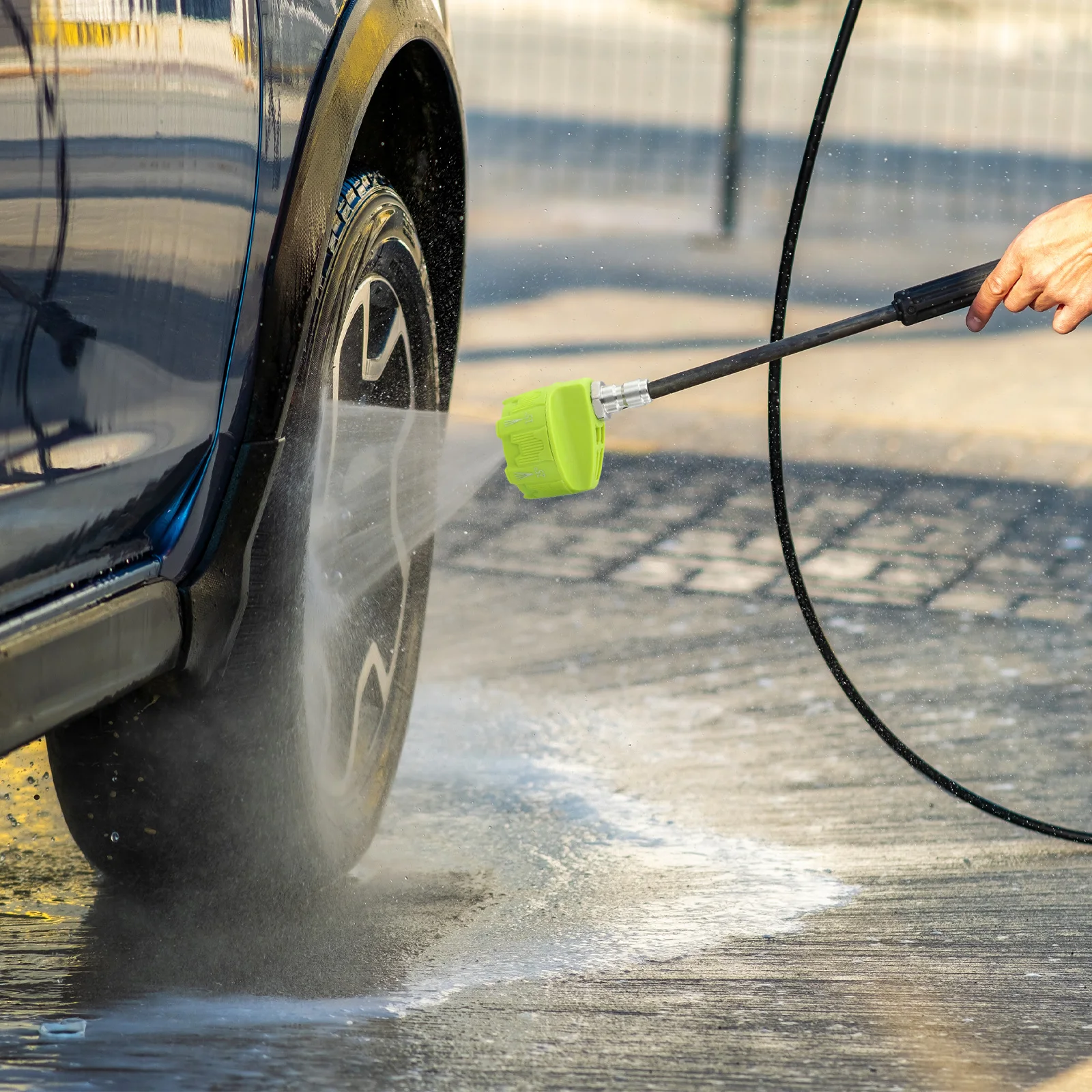 Pressure Washer Nozzle 6-In-1 for Power Wash Nozzle Time-Saving Feature Adjustable Spray Angles 6 In 1 for Power Wash Nozzle