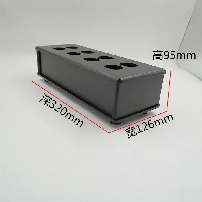 مقبس الطاقة القياسية الأمريكية سبائك الألومنيوم الشاسيه الأسود 8 بت صف التوصيل لتقوم بها بنفسك حالة الولايات المتحدة مقبس الطاقة الشاسيه