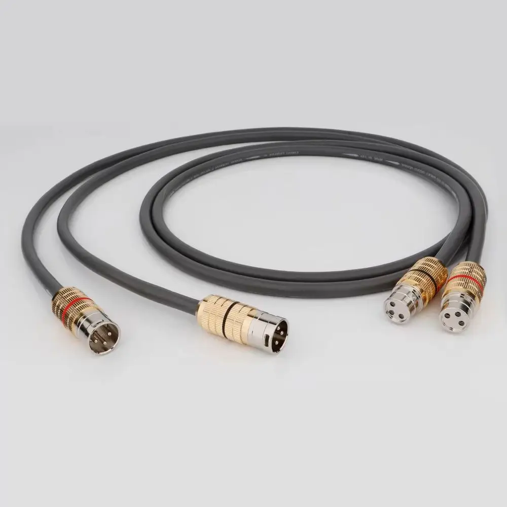 

Пара аудиокабелей CARDAS Twinlnk XLR-XLR IIC OCC Медный провод Аудиобалансирующий соединительный кабель HiFi XLR Однопроводной