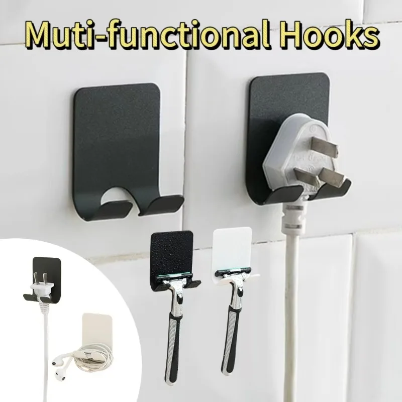 1-5PCS Rasierer Halter Klebstoff Kunststoff Wand Rasiermesser Halter Haken Halter Rasiermesser Badezimmer für Dusche Haken rack