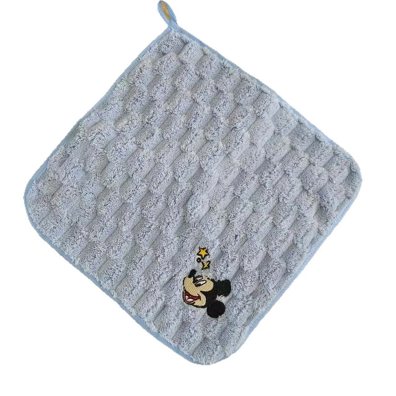 Miniso スクエアタオル タオル刺繍漫画コーラルベルベット子供用タオル吸水性ソフト速乾性フェイスワイプハンドタオル