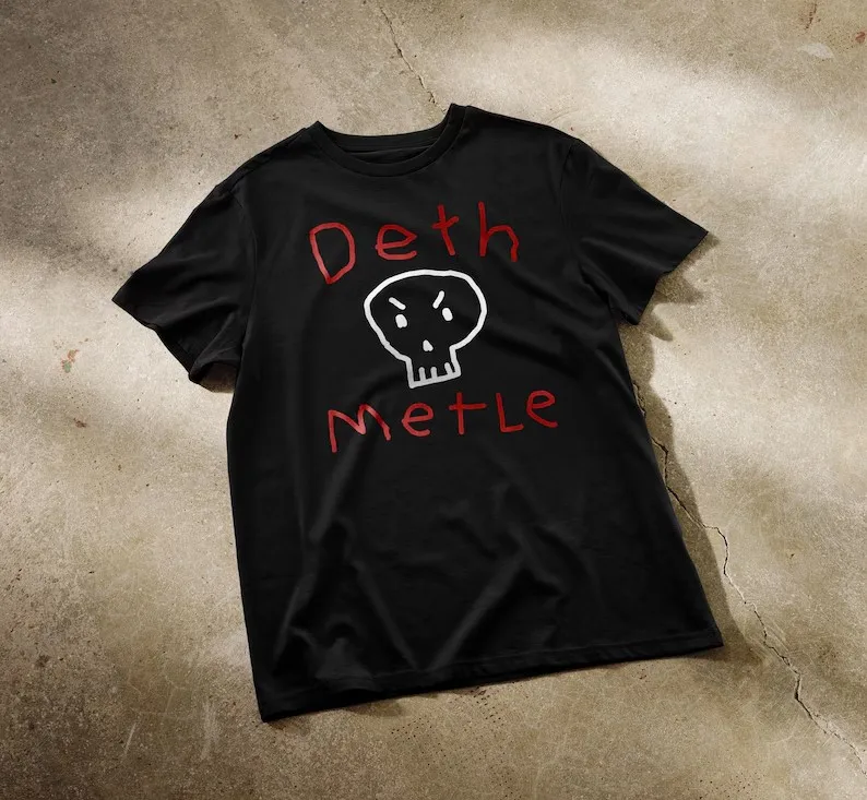 Death Metal Tshirt Funny Gothic Style Tee Cotton Unisex T-Shirt Graphic Tee Gothic Top