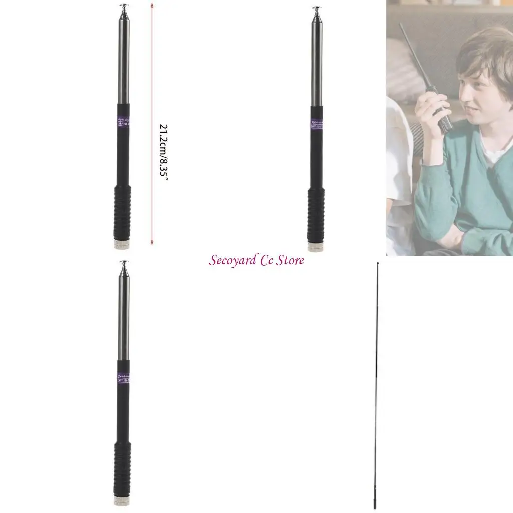 

Складная телескопическая антенна N3UC, штекер, 8,35 дюйма, разъем SMA, 136-174 МГц, антенна