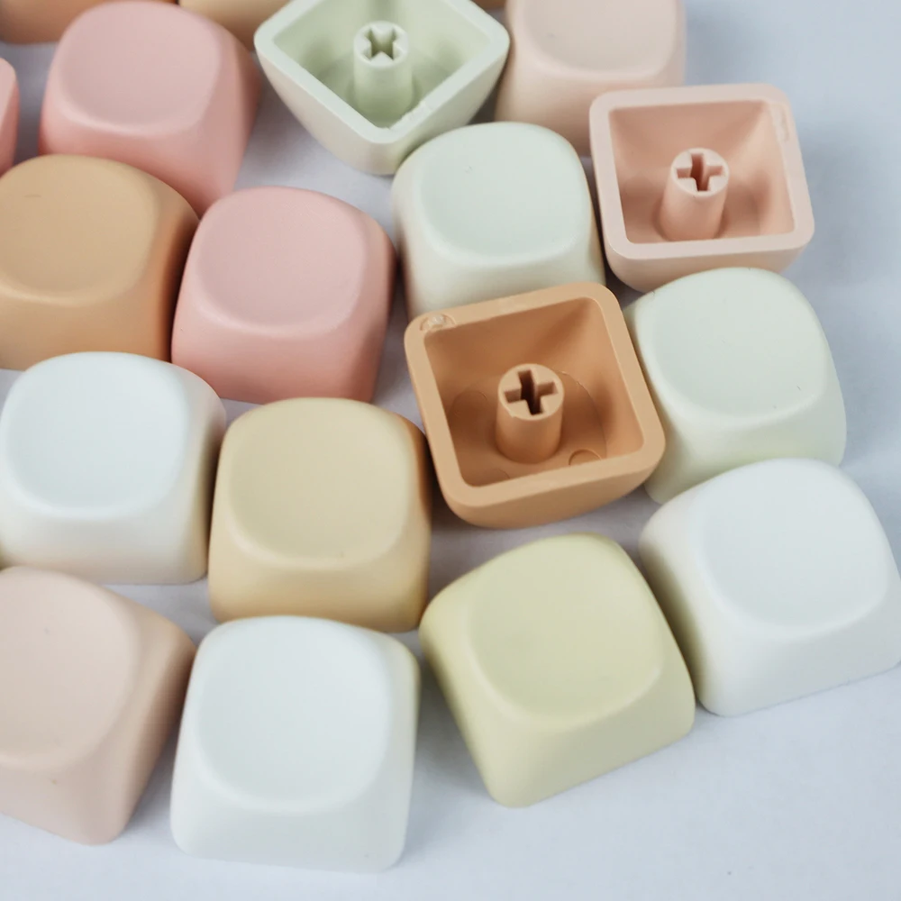 10/20/50 szt. Profil MOA 1U PBT Blank Keycaps Macaron Wielokolorowe Nakładki na Klawisze DIY Bez Nadruku do Klawiatur Mechanicznych MX Gaming — zdjęcie produktu 6