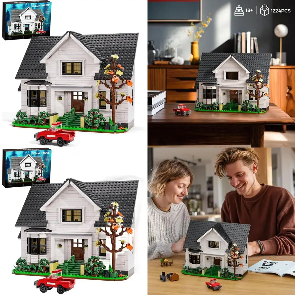 Blocchi da costruzione Bella House a tema romantico per adulti, compatibili con LEGO, 1224 pezzi, ideali per le vacanze e San Valentino