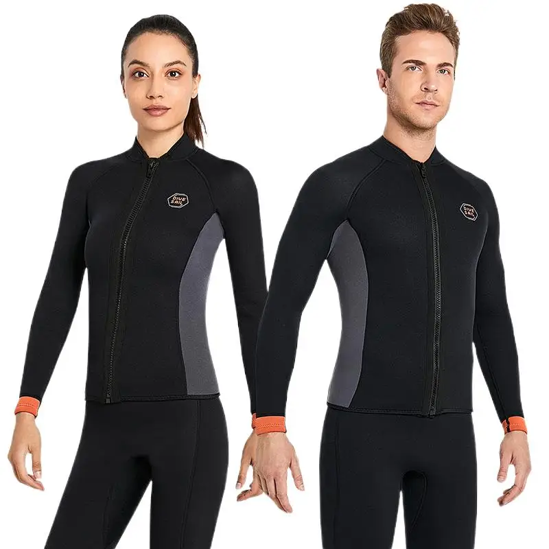 

Diving Suit3MMLong Sleeve Split Warm Diving Suit European and American Large Size Snorkeling Winter Swimming Cold-Proof Surfing